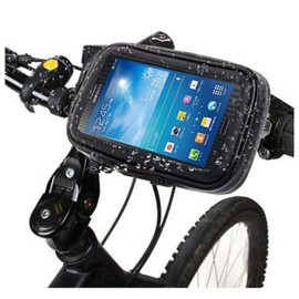 DFV mobile - Professional Support for Bicycle Handlebar and Rotatable Waterproof Motorcycle 360 for SENSEIT A109 - Black