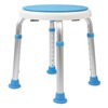 Medical Tool-Free Assembly Adjustable Swivel Shower Stool Seat Bench with