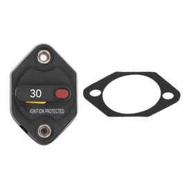 Circuit Breaker Fuse Overcurrent Protector Waterproof with Manual Reset Button 32V for RV 30A