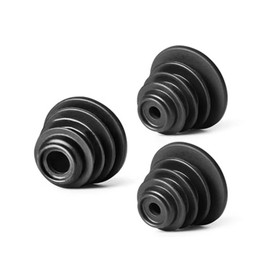 OYSTERBOY 3pcs Set Replacement Rubber Sealing Ring for Clean & Sewage Water Tank Compatible with Ecovacs DEEBOT X1 T10 T20 N9+ Series Robot Vacuums Base Station (Black)