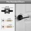 ANNFUZ Round Passage Lever Door Handle Without Key, Non-Locking Heavy