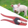 Red Steel Livestock Veterinary Ear Tag Plier Puncher Pig Cow