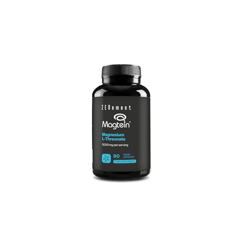 Magnesium L-Threonate 2000mg - Magtein - 90 Vegan Capsules -