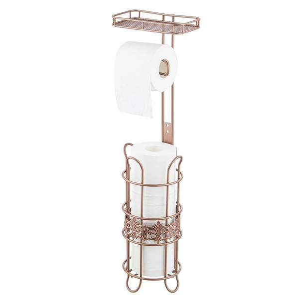 Toilet Paper Holder Free Standing, Adjustable Height, Tissue Paper Roll