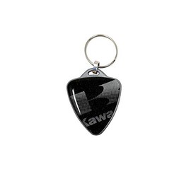 4R Quattroerre.it Motorcycle Kawasaki Crest Keyring (Silver), Silver / black