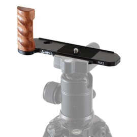 Foto4easy Wooden L-Shape Handle Grip for Nikon FM2 Camera with Quick Release Baseplate for Arca Swiss on Tripods Gimbal