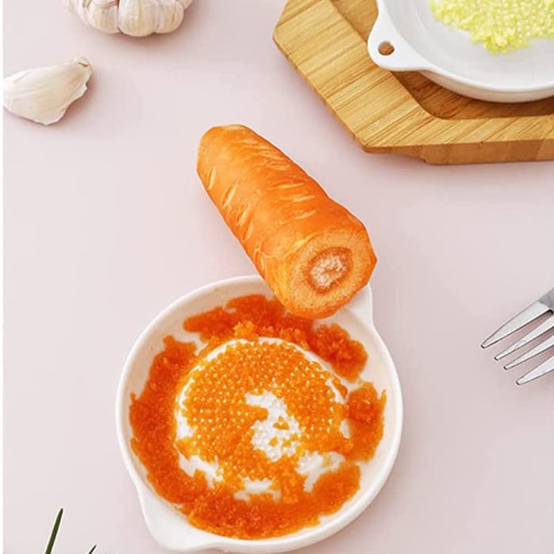Norhogo Ceramic Grater, Ceramic Ginger Grater, Supplied with Brush, Garlic