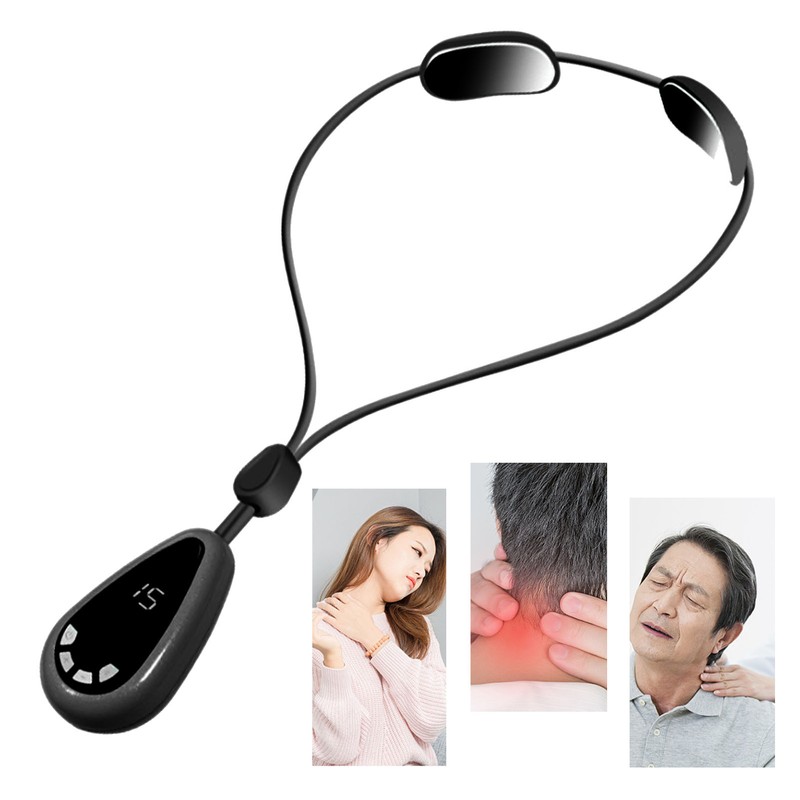 Smart Hanging Cervical Spine Massager Mini Portable Hot Compress Microcurrent
