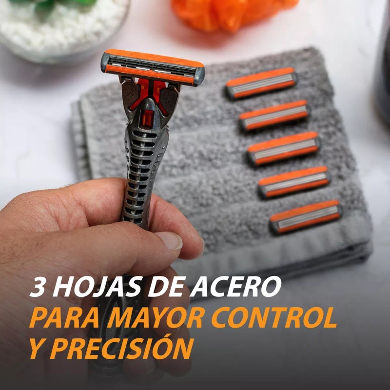 BIC Rastrillo Bic Hybrid Comfort 3 1 mango y 6