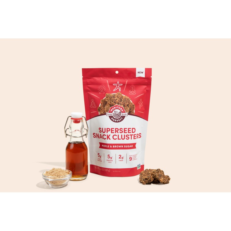 Manitoba Harvest Superseed Snack Clusters, Maple & Brown Sugar, 4.6