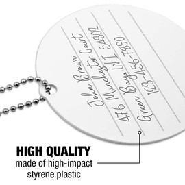 Leopard Print Lipsticks Round Luggage ID Tag Card Suitcase Carry-On