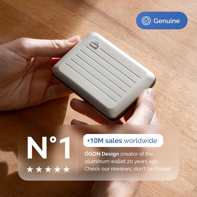 Aluminium Card Holder with Metal Lock, RFID Protection Against Fraud