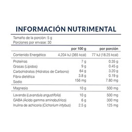 Citrato de Magnesio en Polvo Nartex Wellness | Sabor Mora Azul | 150g (30 porciones) | Con Glicinato, GABA y Lavanda | Suplemento Alimenticio para el 