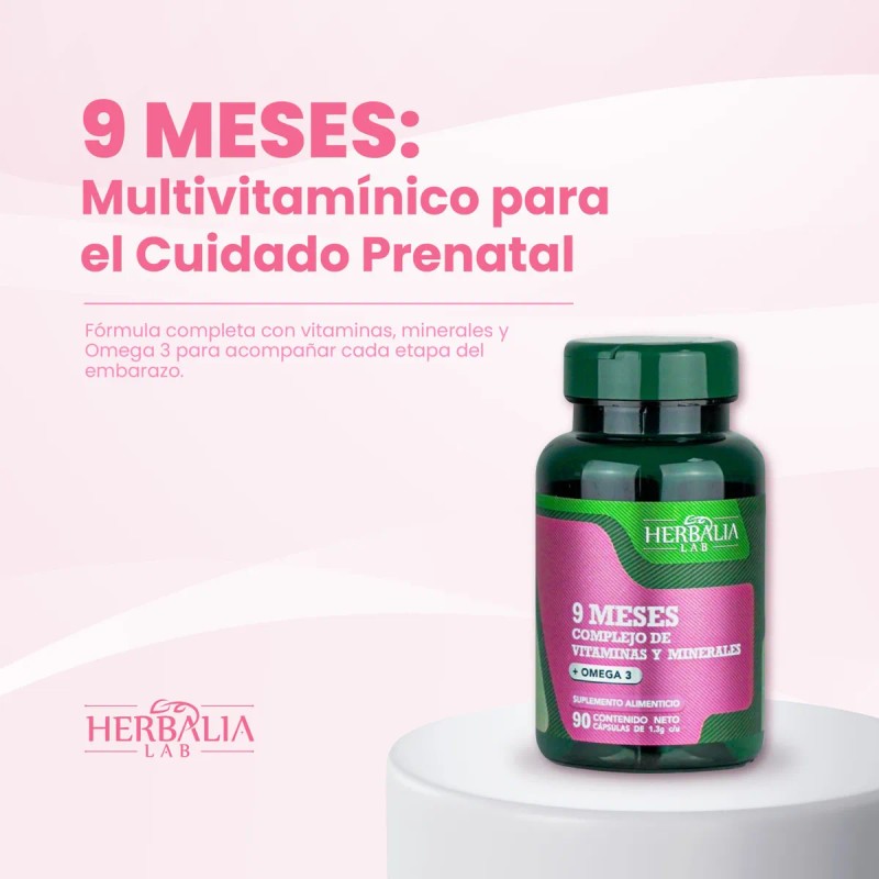 Multivitamnico 9 Meses para Embarazadas con Omega 3 - cido