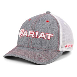 ARIAT Mens Heather Mesh Back Shadow Cap, Gray, One Size
