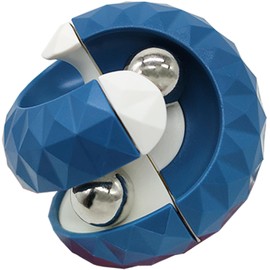 BASSION Orbit Ball Toy, Bead Fidget Cube Puzzle Bead Ball Spinning Toy, Rotating Track Infinite Flip Change Puzzle Games Novelty Creative Stress Relieve Toys for Kids Children Adults