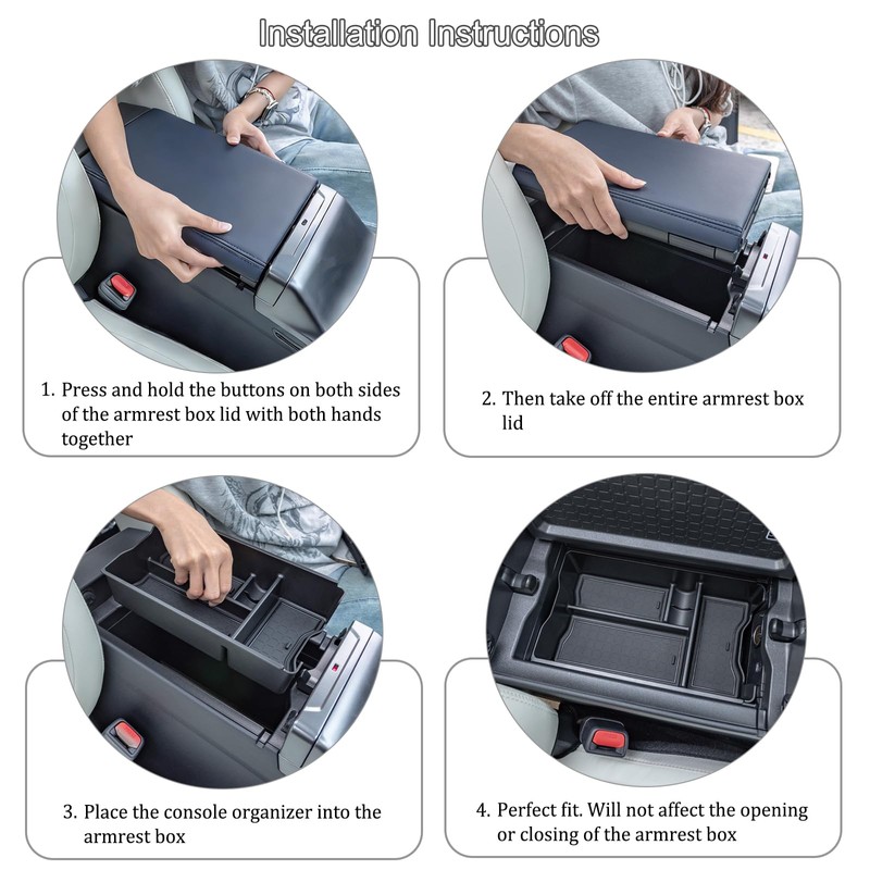 Center Console Organizer for Toyota RAV4 2026 2027 Accessories Storage