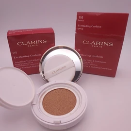 Clarins LOT OF 2 Clarins Everlasting Cushion Foundation Hydrating Foundation 110 HONEY
