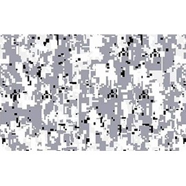 Sky Auto INC Digital Snow Camouflage Vinyl Car Wrap Film Sheet + Free Cutter & Squeegee (8ft x 5ft / 96" x 60")