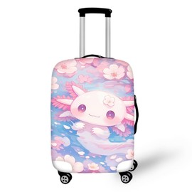 Eritanaer Axolotl Suitcase Covers For Luggage Travel Luggage Cover Luggage Accessories for Suitcases Luggage Sleeve Travel Essentials Luggage Wraps for Suitcase Luggage Sleeve