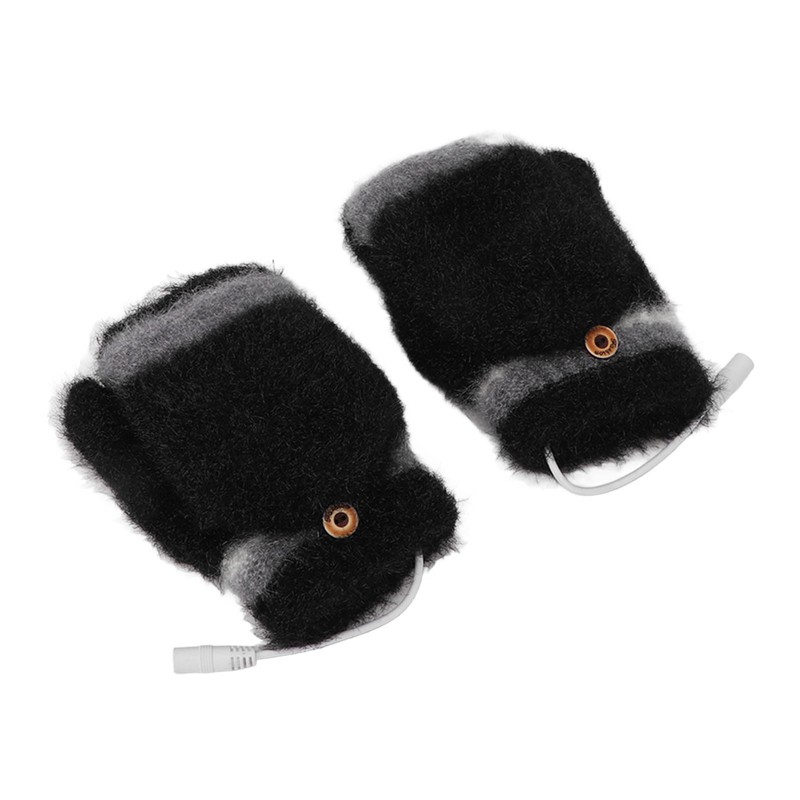 Electric USB Heated Gloves Double Side Heating Keep Warm Fingerless