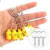 120 Pieces Key Ring with Chain Key Ring DIY Craft