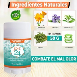 Desodorante Unisex Natural En Barra Con aceites Esenciales Aloe Vera Libre de parabenos. Libre de Aluminio