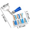 Boy Mama Keychain for Women Mom Mother's Day Gifts for
