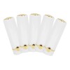 Tubo De Bálsamo Labial Blanco, Portátil, Vacío, 5 Unidades