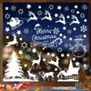 Pack of 166 Christmas Window Stickers, Christmas Stickers, Snowflakes, Window