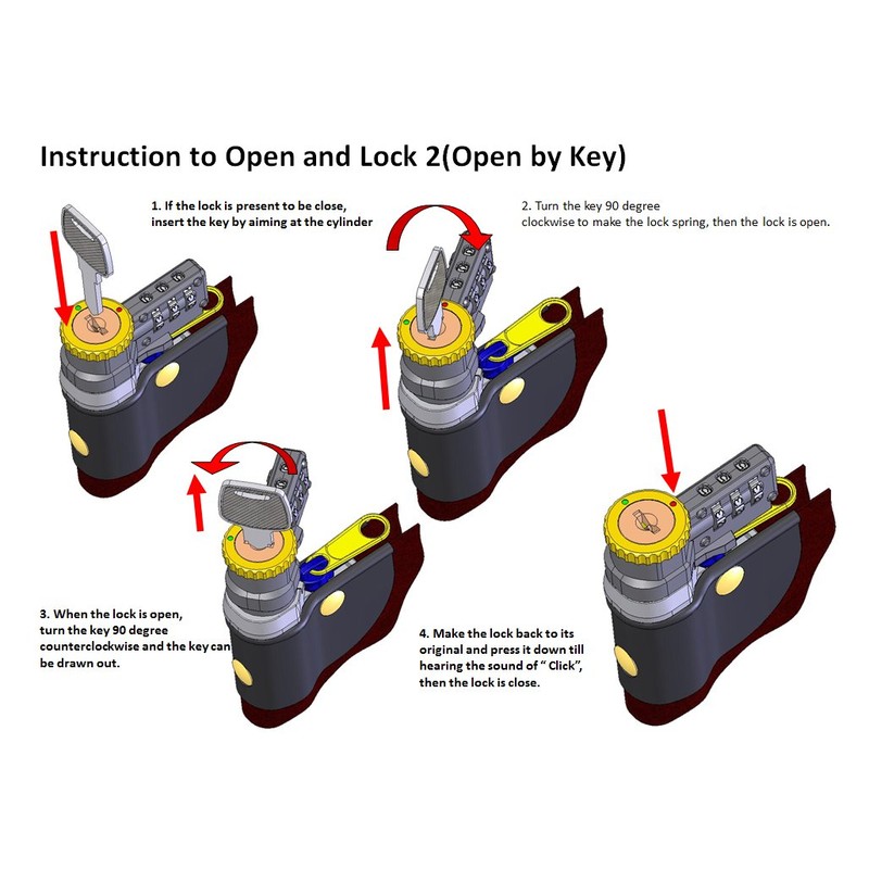 Locking Courier Bag 1000 Denier Nylon Combination Lock (Royal Blue)