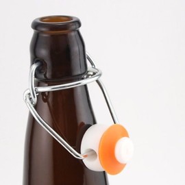 EZ Cap Bottles - 16 oz Amber Swing Top (Qty 12)
