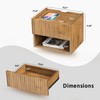 Floating Nightstand Bedroom Bedside Table - Floating Night Stand Set