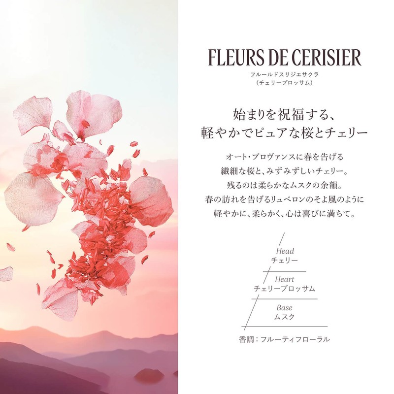L'Occitane Fleurd Sri Sakura (Cherry Blossom), Perfumed, Shower Gel, 16.9