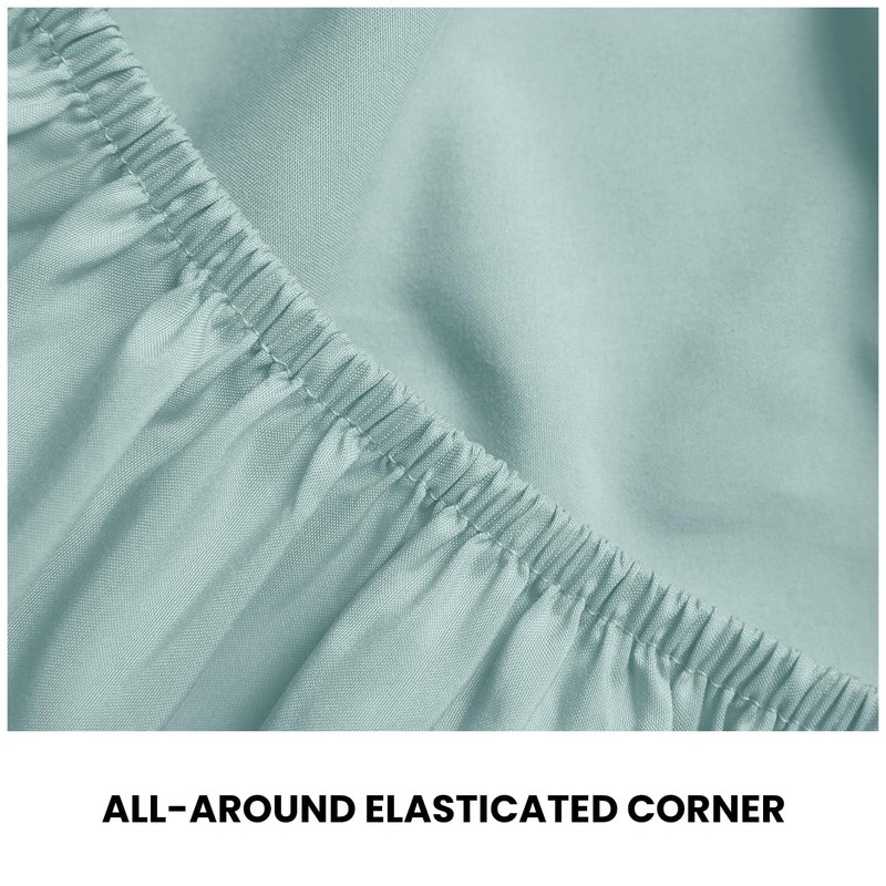 Microfiber Fitted Sheet | Elasticated, Breathable Microfibre King Size Fitted