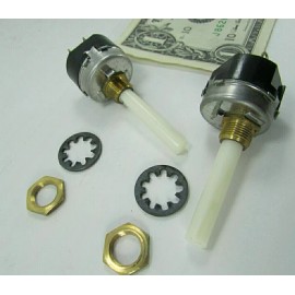 AB Electronic Components LTD 2 AB Vintage Long Stem Switches 2 Position 2 Pole Panel Mounted 2 Amps 250 Volts