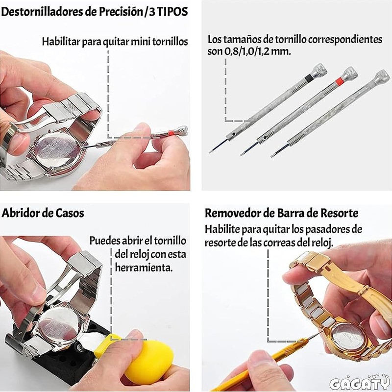 Kit de Reparación de Relojes 147 en 1 GAGATY para