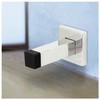 Nuk3y - Perchero de pared cuadrado moderno, 2 unidades, Polished
