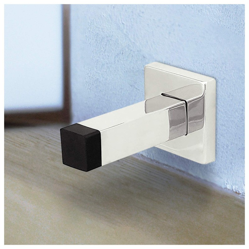 Nuk3y - Perchero de pared cuadrado moderno, 2 unidades, Polished