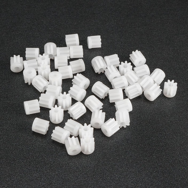 uxcell 50pcs Plastic Gears 8 Teeth 082A Reduction Gear Plastic