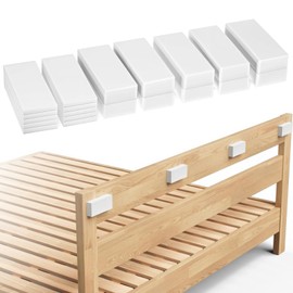 20Pcs Foam Headboard Stoppers, EVA Anti-Shake Bed Frame Pads for Wall, 10Pcs (15mm) + 10Pcs (5mm) Bed Wall Protector Furniture Foam Headboard Bumper for Bed Wall