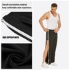 Deyeek Mens Tear Away Basketball Pants 2 Side Zippers Snap