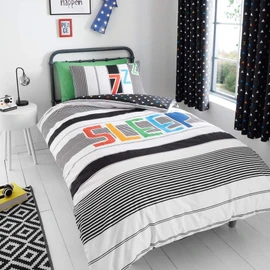 Catherine Lansfield Kids Sleep Glow In The Dark Single Duvet Set Multi