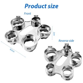 Tap key, aerator service key - Penbinmall aerator mounting key, 10 sizes, zinc alloy