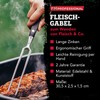 FMprofessional Fleischgabel, Tranchiergabel mit geschmiedetem Funktionsteil aus hochwertigem Edelstahl, robuste