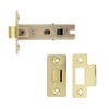 Electro Brass Fire Door Tubular Latch 75 mm Bolt-Through -
