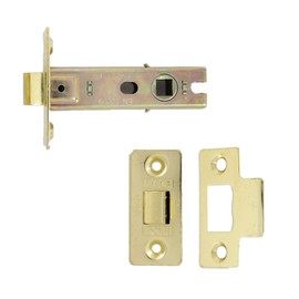 Electro Brass Fire Door Tubular Latch 75 mm Bolt-Through - CE Rated