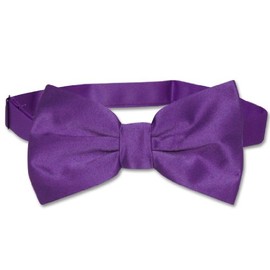 Vesuvio Napoli - Pajarita para hombre, color morado liso, para esmoquin o traje, Morado índigo., Talla única