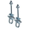 GK Set of 2 Swing Hooks Safety with D-Lock M12