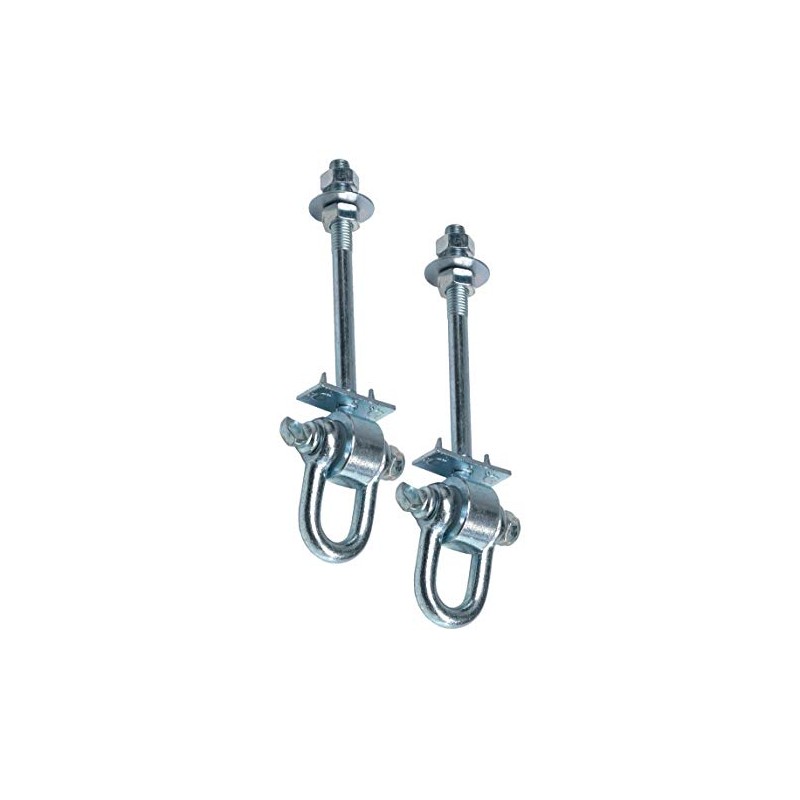 GK Set of 2 Swing Hooks Safety with D-Lock M12